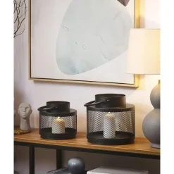 Beliani YAMDENA - Lantaarn - Zwart - IJzer Sale