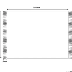 Beliani YARSA - Plaid - Rood - 125 x 150 cm - Katoen Hot