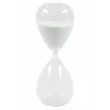 Merkloos Zandloper - wit zand - glas - 20 cm Outlet