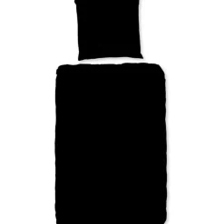 Zavelo Basic Uni Dekbedovertrek Zwart-2-persoons (200 x 200/220 cm) Best