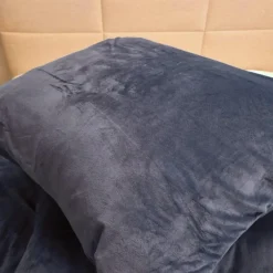 Zavelo Dekbedovertrek Velvet Comfort Antraciet-Lits-jumeaux (240 x 200/220 cm) Clearance