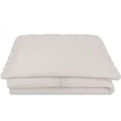 Zavelo Peuter Dekbedovertrek Royal Ruches Beige 120 x 150 cm Hot
