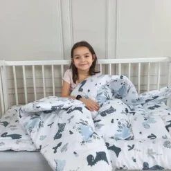 Zavelo Peuter Dekbedovertrek Dino's 120 x 150 cm Outlet