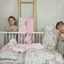 Zavelo Peuter Dekbedovertrek Hertje Roze 120 x 150 cm Outlet