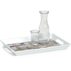 Zeller Dienblad - met mozaiekprint - melamine - 50 x 35 cm Online
