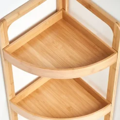 Zeller Hoekkastje/rekje - bamboe - hout - 29 x 29 x 85 cm Discount