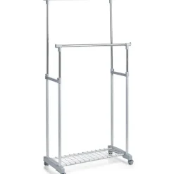 Zeller Kledingrek - dubbele stang - verrijdbaar - 107 cm Hot