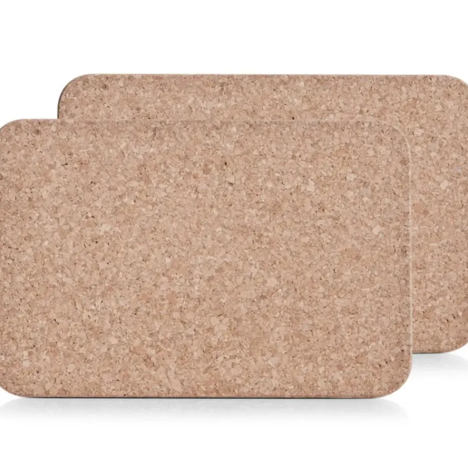 Zeller Placemat - 2x stuks - bruin - kurk - 30 x 20 Outlet