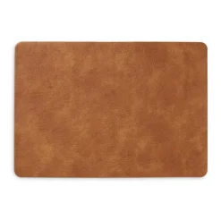 Zeller placemats lederlook - cognac bruin - 45 x 30 cm Online