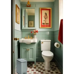 Zeller Prullenbak/pedaalemmer - metaal/kunststof - 5L - soft close Clearance