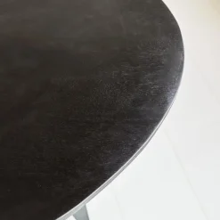 Dimehouse Zwart ovale eettafel Cesar 230x100 cm - Mangohout - Zwart Outlet