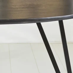 Dimehouse Zwart ovale eettafel Cesar 230x100 cm - Mangohout - Zwart Outlet