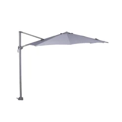 Garden Impressions Zweefparasol Hawaii S - met voet en hoes - Lichtgrijs - 300 cm New