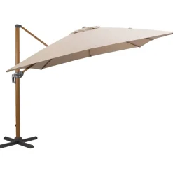 Leen Bakker Zweefparasol Nancy - taupe - 300x300 cm New