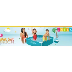 INTEX Zwembad blauw - 122x122x30 cm New